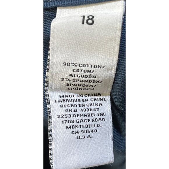 Regeneration by Celebrity Pink  Womens Size 18 SKINNY High-Rise Cargo Pants Blue - Picture 11 of 11